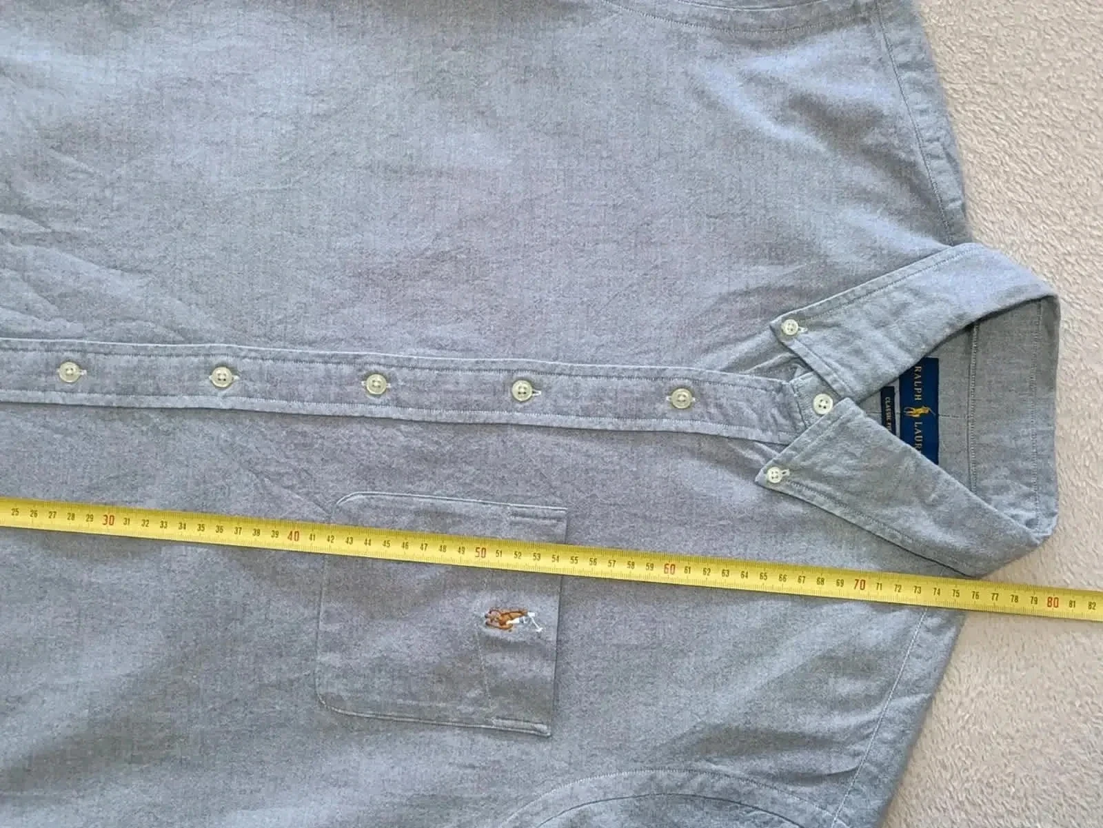 Short sleeve Ralph Lauren grey shirt Size L – photo 18